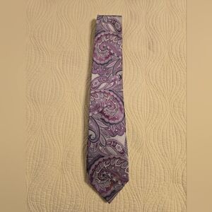 EUC Perry Ellis Paisley 100% Silk Tie